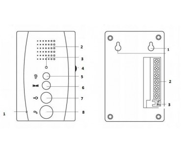 DOMOFON EURA ADP-11A3 ''INVITO'' b/słuchawkowy biały