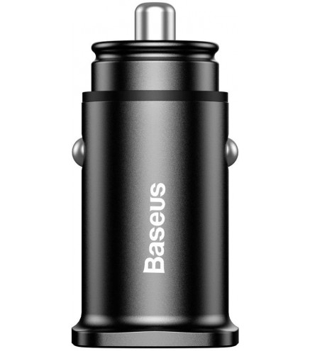 Baseus Square ładowarka samochodowa 2x USB QC3.0 Quick Charge 3.0 SCP AFC 30W czarny