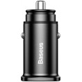 Baseus Square ładowarka samochodowa 2x USB QC3.0 Quick Charge 3.0 SCP AFC 30W czarny