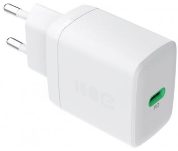 ŁADOWARKA SIECIOWA Greencell PowerSource Solo30 30W 1xUSB-C PD 3.0 QC 4.0+ biała