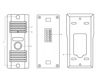 DOMOFON EURA ADP-11A3 ''INVITO'' b/słuchawkowy biały