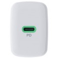 ŁADOWARKA SIECIOWA Greencell PowerSource Solo30 30W 1xUSB-C PD 3.0 QC 4.0+ biała