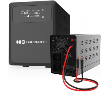 UPS ZASILACZ AWARYJNY Greencell PowerCore 800VA 500W AVR 12VDC LCD