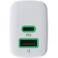 ŁADOWARKA SIECIOWA Greencell PowerSource Duo30 30W 1xUSB-C 1xUSB-A PD 3.0 QC 4.0+ biała