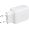 ŁADOWARKA SIECIOWA Greencell PowerSource Duo30 30W 1xUSB-C 1xUSB-A PD 3.0 QC 4.0+ biała
