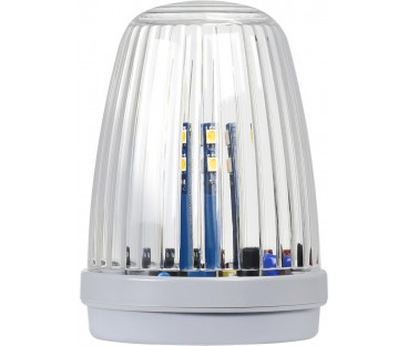 Lampa LED Proxima KOGUT BIAŁA z anteną 433.92 MHz (12-24V AC/DC lub 230V AC) świeci na żółto