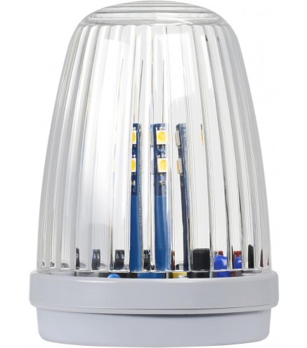 Lampa LED Proxima KOGUT BIAŁA z anteną 433.92 MHz (12-24V AC/DC lub 230V AC) świeci na żółto