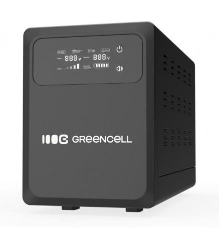 UPS ZASILACZ AWARYJNY Greencell PowerCore 1200VA 800W AVR 12VDC LCD
