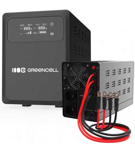 UPS ZASILACZ AWARYJNY Greencell PowerCore 1500VA 1000W AVR 12VDC LCD