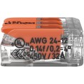 Szybkozłączka uniwersalna LINKA/DRUT 3x 0,2-4mm2 WAGO 221-413 (Paczka 50szt.)