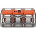 Szybkozłączka uniwersalna LINKA/DRUT 3x 0,2-4mm2 WAGO 221-413 (Paczka 50szt.)