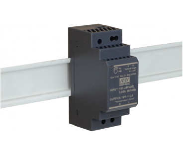 ZASILACZ IMPULSOWY NA SZYNĘ DIN MEAN WELL HDR-30-12 12V/30W/2A