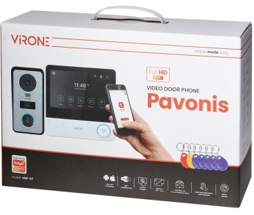 WIDEODOMOFON VIRONE VDP-67 FullHD, czytnik RFID, TUYA