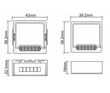 Moduł OXT mini przekaźnik 4 obwody ZigBee TUYA