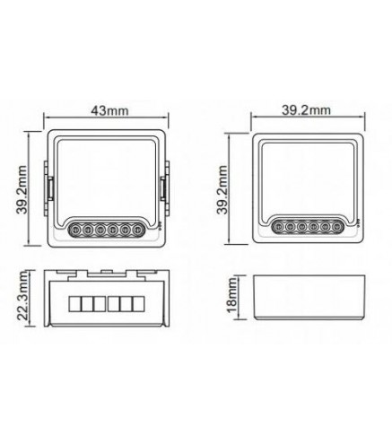 Moduł OXT mini przekaźnik 4 obwody ZigBee TUYA