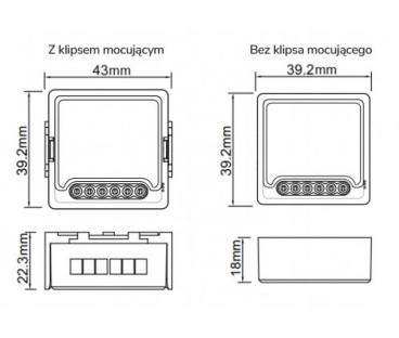 Moduł OXT mini przekaźnik 3 obwody WiFi TUYA