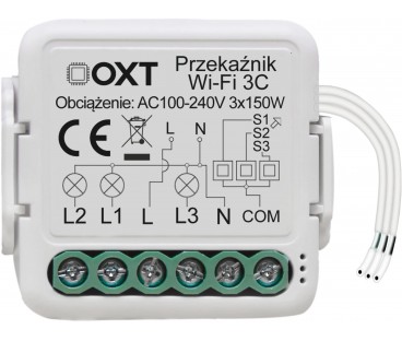 Moduł OXT mini przekaźnik 4 obwody WiFi TUYA