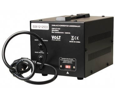 Transformator VOLT POLSKA 230V/110V 1000VA