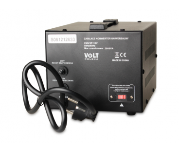 Transformator VOLT POLSKA 230V/110V 2000VA