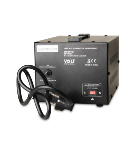 Transformator VOLT POLSKA 230V/110V 2000VA