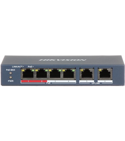 Switch POE DS-3E0106P-E/M 6-portowy HIKVISION