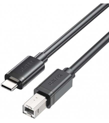 Unitek kabel do drukarki Unitek USB C na USB B 2.0 czarny 3m