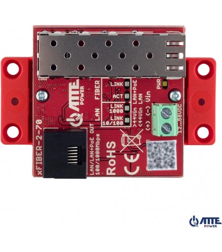 Gigabitowy media konwerter Ethernet ATTE xFIBER‑2‑70 (PoE OUT)