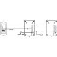 DOMOFON ''EURA'' ADP-51A3 ''DIFESA'' - 1-rodzinny, 2 unifony, interkom, grafit