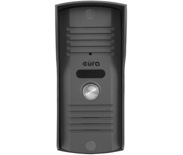 DOMOFON ''EURA'' ADP-51A3 ''DIFESA'' - 1-rodzinny, 2 unifony, interkom, grafit