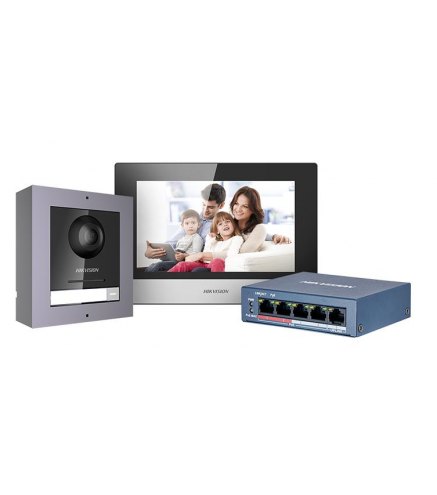 ZESTAW WIDEDOMOFONOWY DS-KIS602(B) HIKVISION | Alarmista.pl