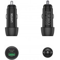 Unitek Ładowarka samochodowa 38W USB-A USB-C QC3..0