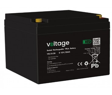 Akumulator AGM Voltage Long Life 12V 28Ah VEL12-28 (Żywotność 15 lat)