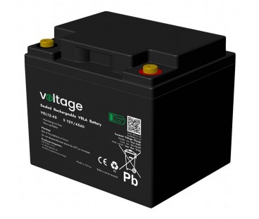 Akumulator AGM Voltage Long Life 12V 45Ah VEL12-45 (Żywotność 15 lat)