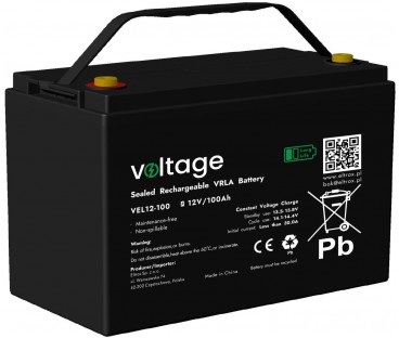 Akumulator AGM Voltage Long Life 12V 100Ah VEL12-100 (Żywotność 15 lat)