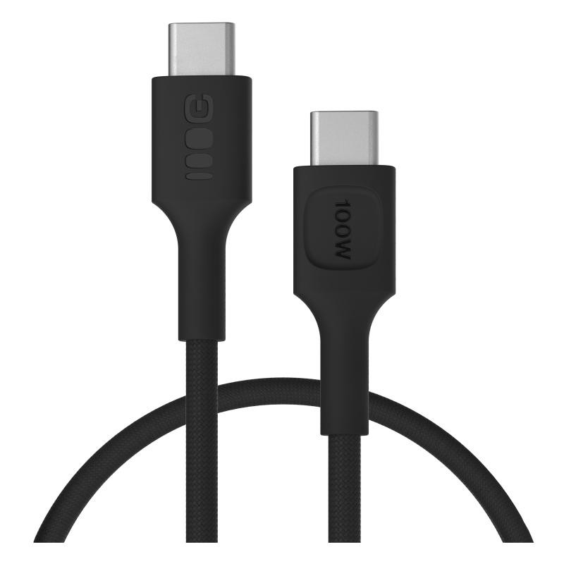 KABEL USB-C / USB-C Greencell PowerStream 30cm PD 100W czarny w oplocie