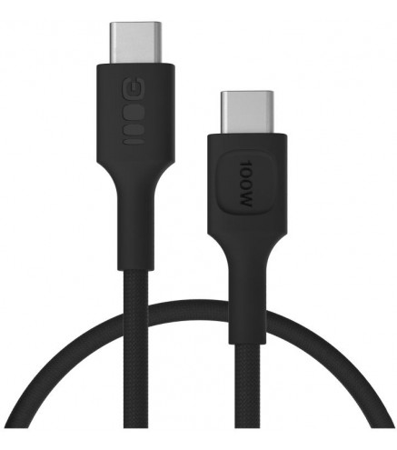 KABEL USB-C / USB-C Greencell PowerStream 30cm PD 100W czarny w oplocie
