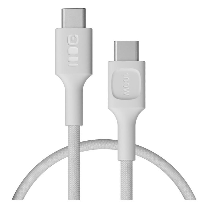 KABEL USB-C / USB-C Greencell PowerStream 30cm PD 100W biały w oplocie