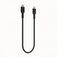 KABEL USB-C / USB-C Greencell PowerStream 30cm PD 100W czarny w oplocie
