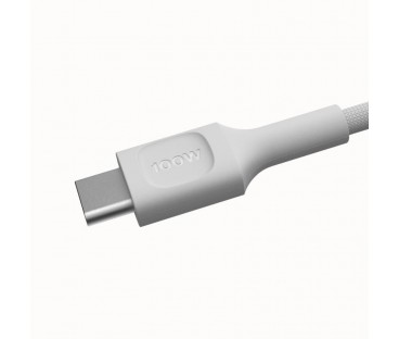 KABEL USB-C / USB-C Greencell PowerStream 30cm PD 100W biały w oplocie