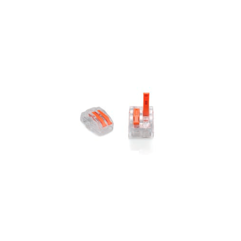 ZŁĄCZKA DO PRZEWODÓW ZATRZASKOWA 0,2-4,0mm2 PC-232 2GNIAZDA (50szt.)