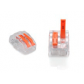 ZŁĄCZKA DO PRZEWODÓW ZATRZASKOWA 0,2-4,0mm2 PC-232 2GNIAZDA (50szt.)