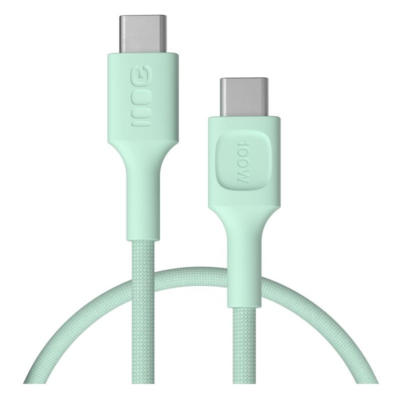 KABEL USB-C / USB-C Greencell PowerStream 30cm PD 100W zielony w oplocie