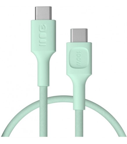 KABEL USB-C / USB-C Greencell PowerStream 30cm PD 100W zielony w oplocie