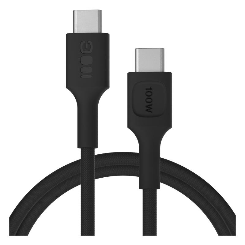 KABEL USB-C / USB-C Greencell PowerStream 120cm PD 100W czarny w oplocie