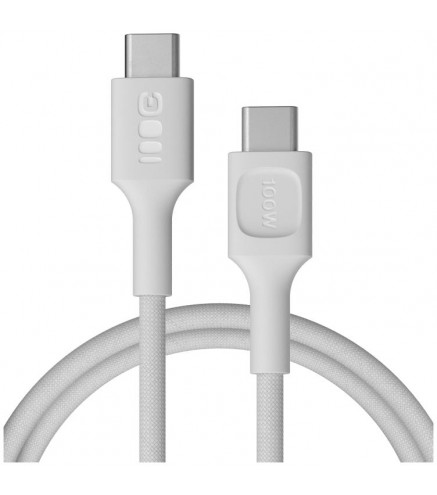 KABEL USB-C / USB-C Greencell PowerStream 120cm PD 100W biały w oplocie