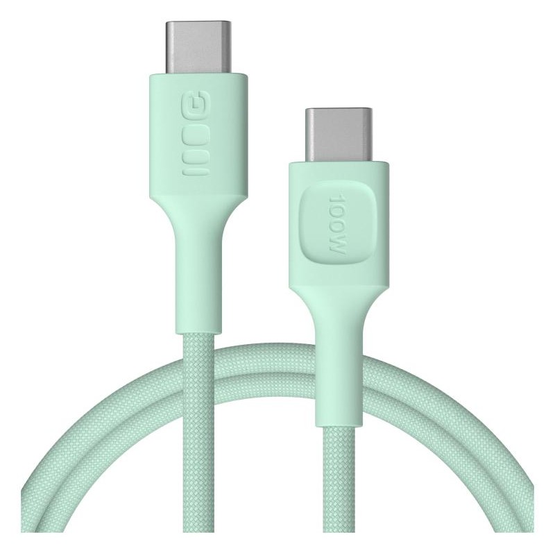 KABEL USB-C / USB-C Greencell PowerStream 120cm PD 100W zielony w oplocie