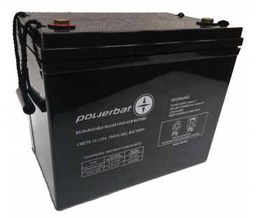 Akumulator PowerBat CBE 12V 75Ah Deep Cycle Gel