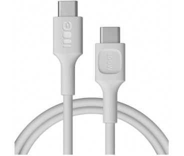 KABEL USB-C / USB-C Greencell PowerFlex 120cm PD 100W biały silikonowy