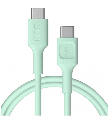 KABEL USB-C / USB-C Greencell PowerFlex 120cm PD 100W zielony silikonowy