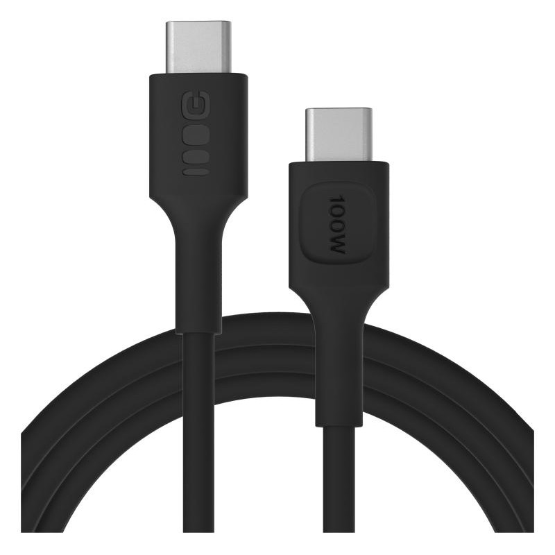 KABEL USB-C / USB-C Greencell PowerFlex 200cm PD 100W czarny silikonowy